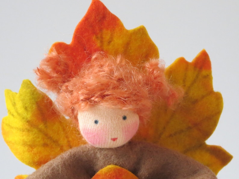 Autumn Fairy Flower Child Waldorf Nature Table image 1