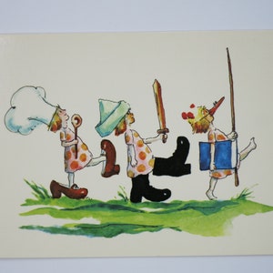 Festa infantil - cartão postal para mesa sazonal - aniversário - Waldorf - Art.