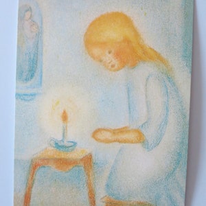 Betendes Kind - Postkarte für den Jahreszeitentisch - Waldorf- Winter- Art. Nr. WIPK57