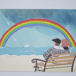 Il Nostro Arcobaleno - Cartolina Grande - Estate - Giardinaggio - Waldorf - Tavola Stagionale - Mare - Sulla Spiaggia - Art. SOPK278