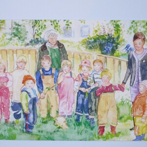 Enseignante de maternelle - Carte postale pour la table de saison - Adieu à la maternelle - Carte postale - Art. SOPK321