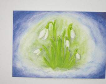 Snowdrops - Seasonal Table - Waldorf - Postcard - Stinner