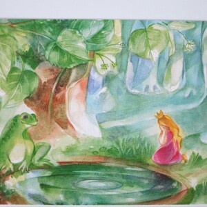 Le Prince Grenouille - Carte postale pour la table de saison - Waldorf - N° d'art. MÄRPK28