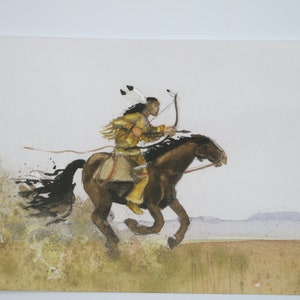 Guerriero indiano - Cartolina - Tavola stagionale - Waldorf - Art. SOPK109