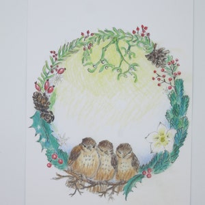 Winter - Postkarte für den Jahreszeitentisch - Wintermotiv - Waldorf- Art. Nr. WIPK197