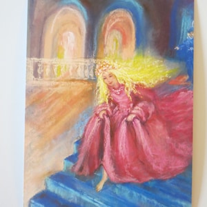Cinderella - Postcard for the seasonal table - Fairy tale - Waldorf - Art. No. MÄRPK30