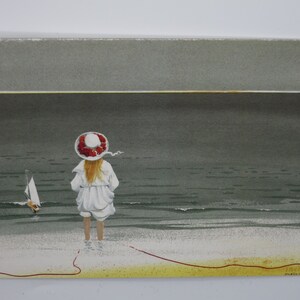 Der rote Faden - Postkarte für den Jahreszeitentisch -  Am Meer - Waldorf - Art. SOPK254