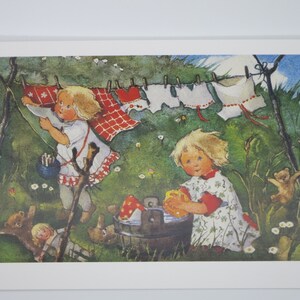 Fresh Wind - Table saisonnière - Waldorf - Carte postale - Poupées - Printemps - Enfants - Art.