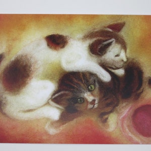 Chaton - Carte postale - Table saisonnière - Waldorf - Chat - Animal de compagnie - Article No.HEPK278