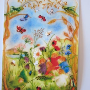 Wiesenkinder - Postkarte - Jahreszeitentisch - Waldorf - Sommer -Wurzelkinder - Art. SOPK51