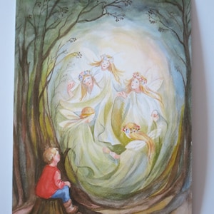 Elfenreigen - Cartolina per la tavola stagionale - Primavera - Waldorf - Art.No. FRPK176