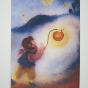 Ich geh mit meiner Laterne - Postkarte für den Jahreszeitentisch - Sankt Martin - Waldorf- Art. Nr.HEPK219