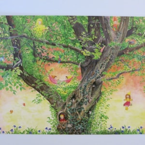 Hagebuche - Postkarte - Jahreszeitentisch - Waldorf - Baum - Sommer - Kinder - Art. SOPK256