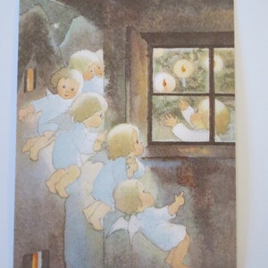 Quanto siamo tutti felici - tavola stagionale - cartolina - Waldorf - angelo - Natale - Avvento - inverno - articolo WIPK402