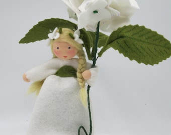 White hydrangea - flower child - seasonal table - Waldorf