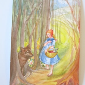 Rotkäppchen - Jahreszeitentisch -  Märchen -  Waldorf - Postkarte
