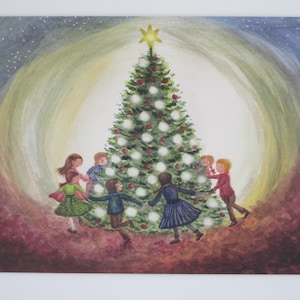 Weihnachtsbaum - Postkarte für den Jahreszeitentisch - Waldorf - Weihnachten - Art.Nr WIPK432