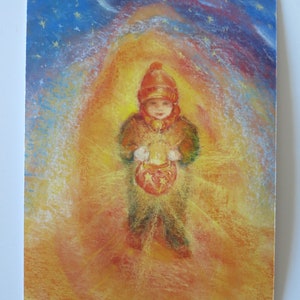 Martinslaterne - Postkarte für den Jahreszeitentisch - Herbst - Sankt Martin - Laternenumzug - Waldorf- Art. Nr.HEPK195