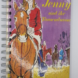 Carnet de notes réalisé à partir de vieux livres pour enfants - Carnet rétro - Journal vierge - Journal intime - Cadeau - Article NB8