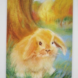 Le Lapin - Carte postale pour la table de saison - Pâques - Printemps - Waldorf - Art.No. FRPK264