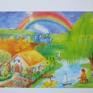 Sommer - Postkarte - Jahreszeitentisch - Waldorf - Art. SOPK103