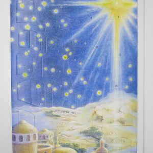 Biglietto grande per calendario dell'Avvento – La carovana celeste – Biglietto grande con busta – Biglietto doppio – Articolo n. AK11