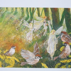 Spring Joys - Table saisonnière - Carte postale - Waldorf - Printemps - Elfes - Article n° FRPK43