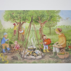 Moisson - Carte postale - Table de saison - Waldorf - Automne - Moisson - Thanksgiving - Article n° HEPK20