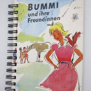 Carnet de notes réalisé à partir de vieux livres pour enfants – Carnet rétro – Journal vierge – Journal intime – Cadeau – Art. NB6