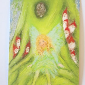 Tree Gnomes - Seasonal Table - Waldorf - Postcard - Art. No. HEPK23