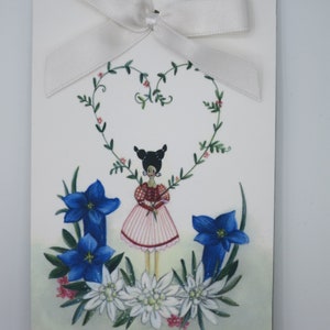 Cuore fiore - mini sacchetto regalo - regalo di compleanno - Art. GP43