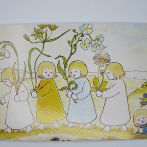 Wurzelkinder - Jahreszeitentisch - Postkarte - Waldorf - Frühling- Art.Nr FRPK40