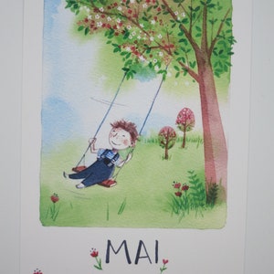 Mai - Jahreszeitentisch - Postkarte - Waldorf- Art.Nr FRPK115