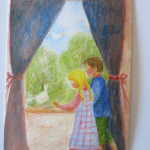 Pentecoste - Cartolina per la tavola stagionale - Primavera - Waldorf - Articolo n. FRPK256