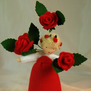 Red Rose Flower Child Waldorf Nature Table image 7