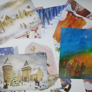 Set cartoline di Natale - 16 cartoline - tavola stagionale - Waldorf - Waldorf - Art. PKS13