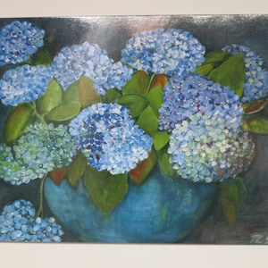 Hortensias - carte postale pour la table de saison - été - Waldorf - Art.