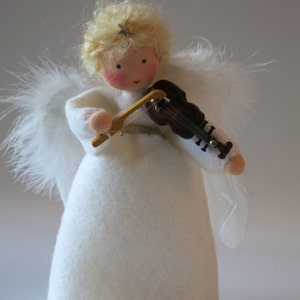 Angel with Violin - Waldorf  - Nature Table- Christmas