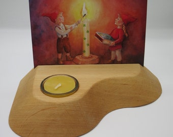 Waldorf Cardholder with Candle