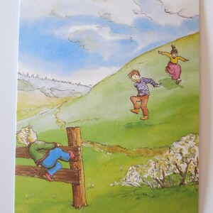 Frühlingstag - Postkarte für den Jahreszeitentisch - Waldorf - Kinder - Natur - Frühling- Art.Nr FRPK219