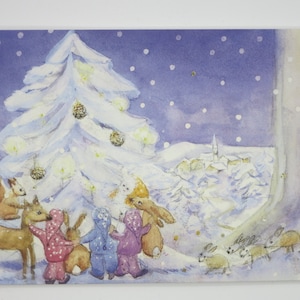 Natale nel bosco - Tavola stagionale - Waldorf - Cartolina - Articolo n. WIPK131