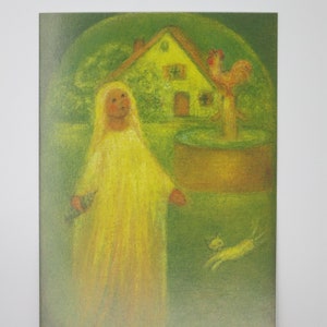 Goldmarie - Frau Holle - Mesa sazonal - Cartão postal - Waldorf - Item nº MÄRPK17
