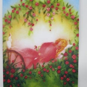 Dornröschen - Postkarte für den Jahreszeitentisch - Märchen - Waldorf- Art. Nr. MÄRPK74
