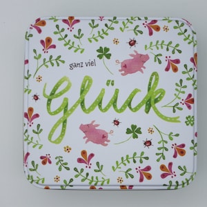 Ganz viel Glück - Geschenkdose - Geburtstagsgeschenk - Art. GP11