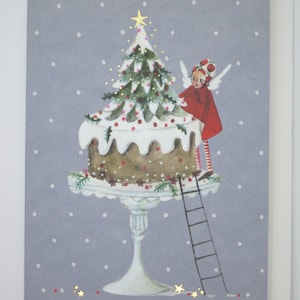 Weihnachtstorte - Weihnachskarte mit Umschlag - Weihnachten - Advent - Doppelkarte- Art. WK40