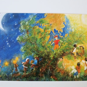 Il nostro mondo - Cartolina per la tavola stagionale - Estate - Bambini - Waldorf - Art