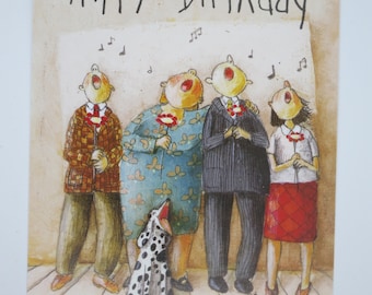 Happy Birthday - Geburtstagskarte - Postkarte