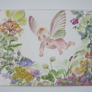 Die Geburt  - Postkarte für den Jahreszeitentisch - Baby - Waldorf- Art.Nr FRPK82