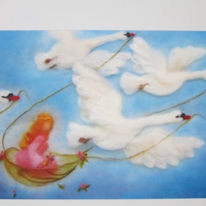 Les Six Cygnes - Carte postale - Table saisonnière - Waldorf - Art.