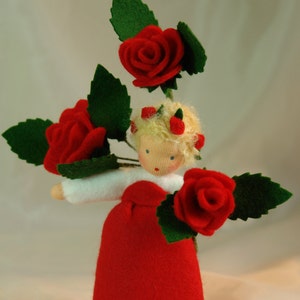 Red Rose Flower Child Waldorf Nature Table image 6